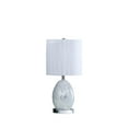 thumbnail image 1 of Ore International HBL2543 Lampe de Table en Verre Miroir Argenté de 20 Pouces avec Veilleuse, 1 of 1