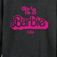 thumbnail image 3 of Barbie The Movie - It's Barbie Pink - Women's Lightweight French Terry Long Sleeve Shirt, 3 of 5