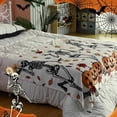 thumbnail image 5 of 50"x60" Halloween Throw Blanket Cute Dancing Skeleton Pumpkin Flannel Fleece Blanket Fall Halloween Themed Soft Plush Warm Decoration Blankets Halloween Party Gifts for Women Men Girls, 5 of 6