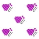 thumbnail image 2 of Sidaley Paquete de 20 tapas de tuerca de rueda de coche, cubierta de tornillo de cubo de coche antioxidante Exterior, tuercas de neumático de Violeta 19 mm 5piezas, 2 of 6