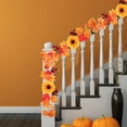 thumbnail image 5 of 1PC Maple Leaf Berries Pumpkin Vine Decoration, 68.9 inch Fall Garland Maple Leaves Garlands, for Halloween Thanksgiving Door Decorations Fireplace Fall Wedding Outdoor Decor, 5 of 6