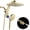 Gold, variant on KESTE 12 Inch Shower Head with Handheld Combo, High Pressure Rainfall Showerhead with 9 Modes Handheld Shower, Magnetic Docking, Adjustable Dual Shower Heads for Bathroom, Silver Chrome