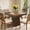Walnut, variant on Litake Square Dining Table for 4, 31.5'' Modern Wood Farmhouse Kitchen Table with Pedestal Base, Small Dining Tables for Kitchen, Living Room, Cafe, Apartment, Small Spaces, Walnut