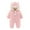 Pink, variant on Odeerbi 2025 Baby Autumn And Winter Cotton Clothes Outing Romper Baby Jumpsuits