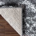 thumbnail image 6 of Geometric Stripe Plush Polypropylene Indoor Shag Area Rug - 4' x 6’, Cream-Black, 6 of 10