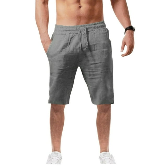 Pantalons pour Hommes Pantalons d'Été Décontractés et à la Mode en Coton et en Lin