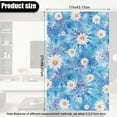 thumbnail image 3 of COEQINE Sofa Headrest Covers Washable PU Leather Recliner Headrest Cover Furniture Slipcover with Adhesive Backed Hook and Loop Straps for Home Decor, 17x27 Inch, Daisy Tie-dye Blue, 3 Pieces, 3 of 7