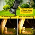 thumbnail image 4 of Solar Flood Spotlights, Outdoor Landscape Solar Powered Flood Wall Light Dusk to Dawn Decoration Lighting for Yard Garden Walkway Porch Pool Driveway, 4 of 4