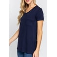 thumbnail image 4 of Women's Short Sleeve V-Neck Relaxed Fit Top with Chest Pocket 2-Pack, 4 of 6