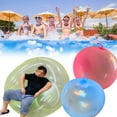 thumbnail image 4 of Bubble Ball TPR Inflatable Round Ball ball Inflatable Children Toy Wobble Transparent Bubble Ball, S, Blue, 4 of 5