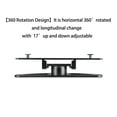 thumbnail image 2 of Yeacher Support de Haut-Parleur pour Echo Spectacle 2e, Support en Aluminium pour Echo Spectacle 2e Haut-Parleur Intelligent, Rotation Horizontale à 360, Support Inclinable avec Roulement Précis, Noir, 2 of 7