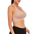 thumbnail image 4 of Full Coverage Padded Strappy Sports Bras for Women Activewear Tops for Yoga Running Fittness Bra Tops, 4 of 7