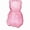 Pink, variant on DAMAI Giant Gummy Bear Containers, Cute Creative Bear Shaped Candy Holder, Clear Plastic Fillable Bears Gift Basket, Small Fillable Bear-Shape Containers for Valentine Gift Party Favors(Clear)