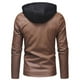 thumbnail image 5 of Chaquetas Casuales Con Capucha Para Hombre Chaquetas Con Capucha de Cuero Con Control de Acceso Con Doble Cremallera Odeerbi ODB-4, 5 of 9