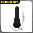 thumbnail image 6 of LeeQinersw 23 inch Ukulele Hard Case Ukulele Carrying Case with Shoulder Strap Shockproof for Concert Lightweight Instrument Bag Gig Bag Black, 6 of 6