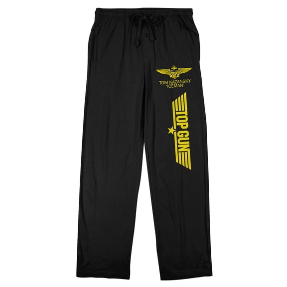 Top Gun Tom Kazansky Iceman Men's Black Sleep Pants-Medium