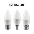 thumbnail image 2 of Bombilla Led para decoración del hogar, lámpara blanca cálida y fría, 12 piezas, 220V, C37, 3W-7W, E27, B22, E14, 2 of 4
