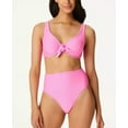thumbnail image 3 of Jessica Simpson FEMME Pretty in Pique Tie-Front Bikini Swim Top, US Medium, 3 of 4