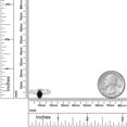 thumbnail image 4 of Gem Stone King 10K White Gold Black Onyx and White Lab Grown Diamond Soitaire Engagement Ring for Women (0.88 Cttw, Oval 7X5MM, Gemstone December Birthstone, Available in Size 5, 6, 7, 8, 9), 4 of 4