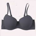 thumbnail image 2 of CHUMUD Women's Sexy Wirefree Low Back Bra 3-Hook Back Closure with Push-Up & Smooth Coverage, 2 of 6