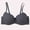 Dark Gray, variant on Lounge Bras for Women Comfy Support Bra for Home Solid Color Push Up Wireless Bra, 36C, Dark Gray