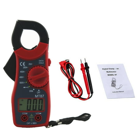 

Kmxyo MT87 Digital Multimeter Resistance Frequency Capacitance DC/AC Tester Professional Tool Measurement Overload Protection LCD Diode Tester Clamp Ammeter Voltmeter for Appliance Repair