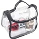 thumbnail image 2 of Bolsa de maquillaje y artículos de tocador duradera para viajes, organizador de cosméticos transparente resistente al agua de color negro, 2 of 7