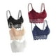 thumbnail image 1 of Lace Bras V Neck Padded Bandeau for 5Pcs Breathable Women Lace Bralettes, 1 of 3