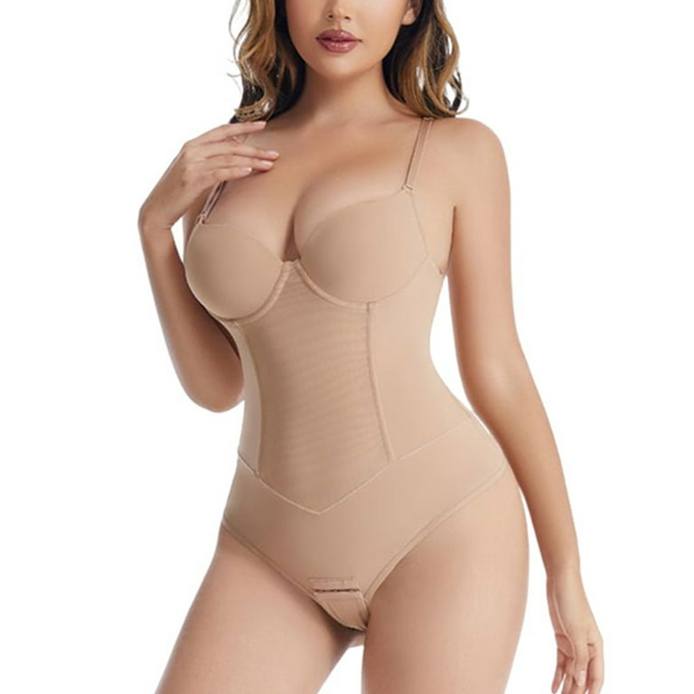 Levmjia Shapewear Bodysuit For Women Clearance Women's Sexy Body Shaping  Garment Large Size Abdomen Shrinking And Hip Lifting Body Shaping Lingerie  Bodysuit Beige 