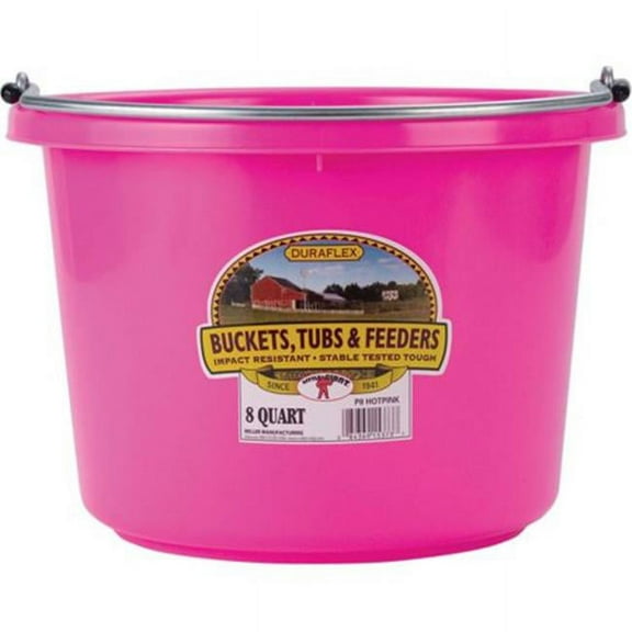 Miller P8HOTPINK6 Little Giant Plastic Bucket - 8 Quart