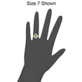 thumbnail image 3 of 14k Yellow Gold, Fancy Cluster Cocktail Ring Created Color Marquise CZ Synthetic May Birthstones, 3 of 3