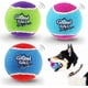 thumbnail image 1 of Squeaky Tennis Ball Dog Toys, Interactive Dog Ball for Small and Medium Dogs Training, 2.36” Colorful and High Bounce Rubber Toy（3 Pack）, 1 of 5