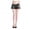 Black, variant on Women's Casual Shiny Flared Pleated A-Line Mini Skirt for Fashion Party Wear