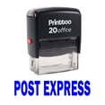 thumbnail image 2 of Printtoo POST EXPRESS Self Inking Rubber Stamp Office Stationary Custom Stamp-Blue, 2 of 2
