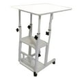 thumbnail image 2 of Tnarru Table de Chevet avec Roues Hauteur Réglable Durabilité, Rotation à 360 Degrés Bureau Latéral Mobile pour Portable, Pratique pour Dortoir 60cmx40cm, 2 of 8