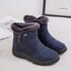 thumbnail image 1 of Botas de mujer de talla grande de invierno con relleno y botas cortas de terciopelo para mujer, zapatos de madre de lona, 1 of 6