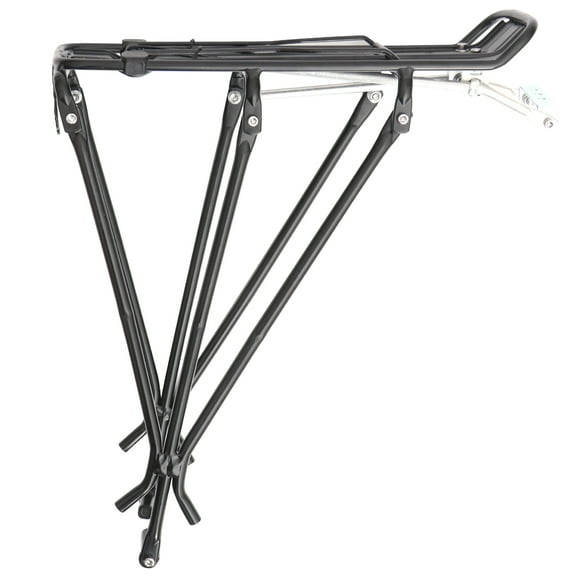 PBPBOX Bike Basket Rear Rack Aluminum Alloy Black Frame Support for Cyclists Outdoor 1Pcs