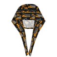 thumbnail image 3 of Kdxio Yellow Excavator Pattern Turban Hat for Women Men Comfortable Adjustable Cleaning Working Cap with Sweatband, 3 of 8