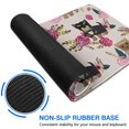 thumbnail image 6 of Long Mouse Pads for Desk,Yorkie and Pioneer Flower Desk Mats on Top Of Desks, Desk Mouse Pad Extra Large with 3mm Non-Slip Base and Stitched Edge for Gaming,Office,Work,Home 31.5"x11.8", 6 of 6