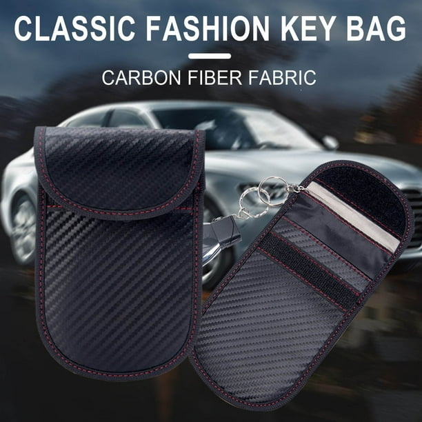 Lot De 2 Pochettes RFID Pour Clés De Voiture - Étui Anti Vol Signal Blocage Signal