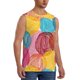 thumbnail image 2 of Fotbe Colorful Wool Balls Men's Camiseta sin Mangas Estampada para Hombres, Playera Casual para Gimnasio, Entrenamiento, Playa-Large, 2 of 7