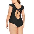 thumbnail image 5 of Mujer Tallas grandes Casual Soild Traje de baño Bikini Ropa de playa Traje de baño Fridja nalpqowj23846, 5 of 5
