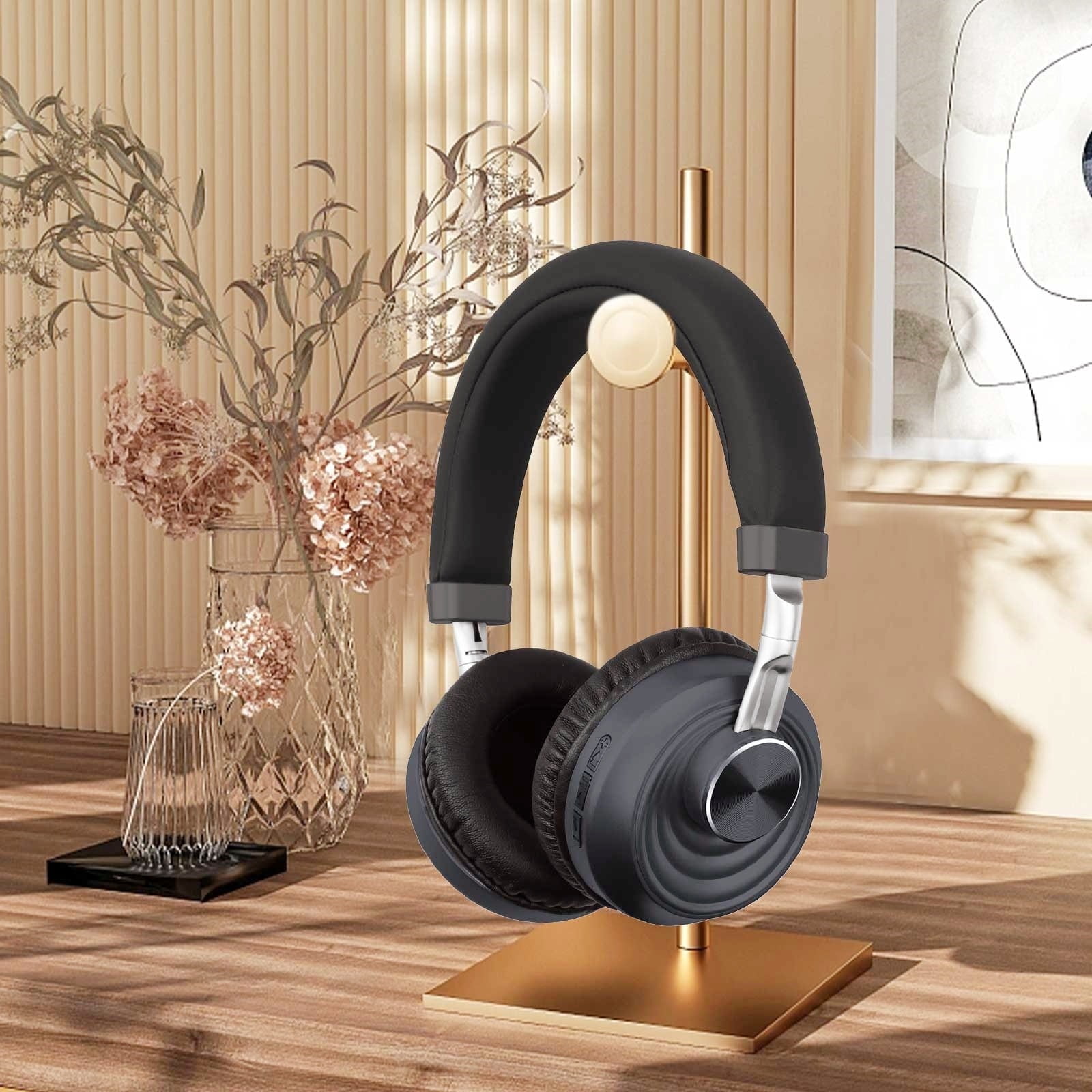 Wireless Headset with Mic for Work, Bluetooth Headset with Microphone (AI Noise Cancelling) & Charging Base, Wireless Headset for Work from Home/Office/Call Center/PC/Computer/Laptop/Teams/Zoom/Skype