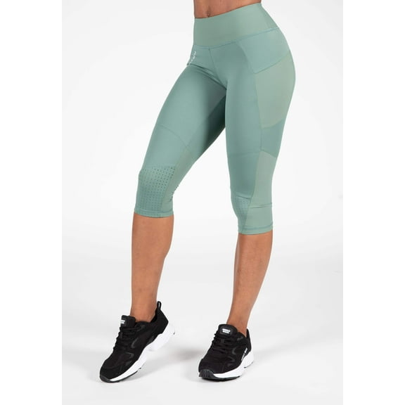 Monroe Cropped Leggings - Green