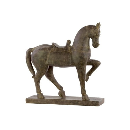 Resin Horse With Saddle Figurine Espresso Brown - Walmart.com