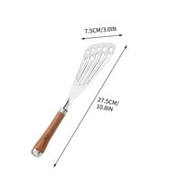 Stainless Steel Cooking Spatula for Pizza Egg, Fish Spatula Cookware - Slotted Turner Egg Flipper Utensils, 3x11in