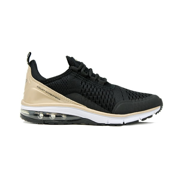 COURT | Tenis Urbano para Dama Color Negro Oro COURT A7737TNO