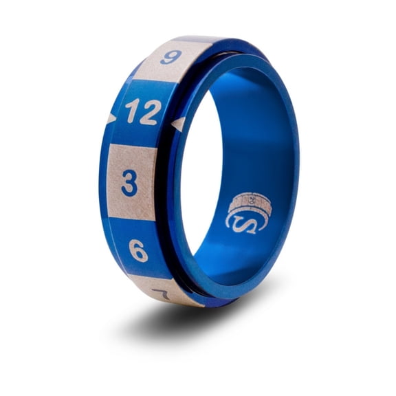 CritSuccess Dice Ring - Blue, Size 15 (d12) New