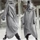 thumbnail image 1 of Unisex Long Sleeve Hooded Nazgul Long Coat Zipper Closure Fleece Lined Long Hoodie-yezi, 1 of 4