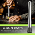 thumbnail image 3 of Kit De Muddler De Acero Inoxidable Con Jigger Cuchara P/ Bar 3 pz, 3 of 6